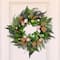 22" Easter Egg & Burlap Ribbon Mixed Foliage Twig Wreath